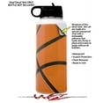 thumbnail image 2 of Skin Wrap Decal compatible with Hydro Flask Wide Mouth Bottle 32oz Basketball (BOTTLE NOT INCLUDED), 2 of 3