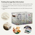 thumbnail image 5 of Wildflower Lavender Foldable Storage Basket for Shelves, Collapsible Sturdy Storage Bin with Handles, Canvas Storage Cube for Organizing Closet 1PC Home Decor, 5 of 7