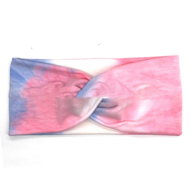 Sonducket Diadema de ganchillo Estampado de leopardo Deportes Ajustable Alta elasticidad Accesorios para el peinado del cabello para Sporting Tie-dye 2 Type3 NO3 Sonducket AP010525-18