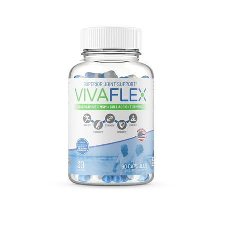VivaFlex Superior Joint Pain Relief Supplement – Unique Formula to Relieve Pain and Discomfort, Soothe & Rebuild Joints – 1 Month