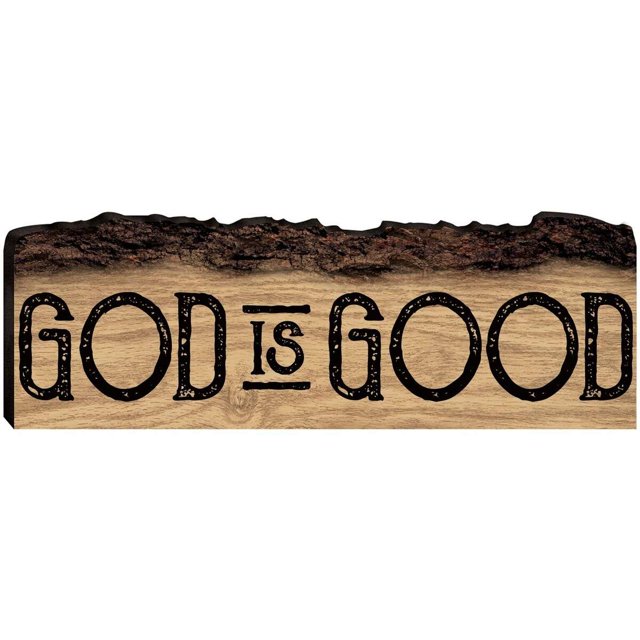 Engraved Barky Wood Plaque Inspirational