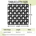 thumbnail image 2 of Happy Halloween Tablecloth with Elastic Edge Waterproof Spillproof Horror Pumpkin Ghost Square Table Covers Tablecloth for Halloween Party Decoration (36x36in), 2 of 6