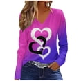 thumbnail image 3 of TaTaai Hoodies Shirts for Women Early Fall Long Sleeve Tops Vintage Graphic Outfits Tops Fashion Pullover Tees Gift, 3 of 5