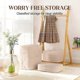 thumbnail image 3 of Portable Large Capacity Storage Bag with Zipper, Self Compression Bag for Travel, Clothes, Bedding Seasonal Duvet Organizer, 3 of 5