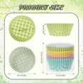thumbnail image 4 of 400Pcs Plaid Cupcake Liners 4 Assorted StylesStandard Cupcake Wrappers Paper Baking Cups Colorful Checkered Muffin Liners for Spring Summer Themed Birthday Baby Shower Wedding Party Christmas, 4 of 7