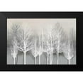 thumbnail image 2 of Bennett, Kate 14x11 Black Modern Framed Museum Art Print Titled - Trees on Gray, 2 of 5