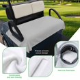 thumbnail image 5 of Golf Cart Seat Covers for 2 Seater, Grey Soft Microfiber Cart Seat Towel Blanket, Modern Pure Gray Absorbent Breathable Non Slip Bench Seats Protector for Golf Course 51"x31", 5 of 9