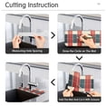 thumbnail image 5 of Yayeee Faucet Mat for Kitchen Sink 30" Diatomite Long Splash Guard Pad, Vibrant Red Tartan Pattern, 2 Pack, 5 of 7