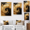 thumbnail image 4 of Designart "Desert Mirage Spiral In Gold And Black" Abstract Spirals Wall Decor, 4 of 7