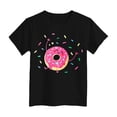 thumbnail image 4 of Gubotare Girls Tops Trendy Cute Teen Girls T Shirts Ruffle Short Sleeve Summer Pleated Crewneck Casual Tops Tees Blouses Size 9-10 (Black,9-10 Years), 4 of 4