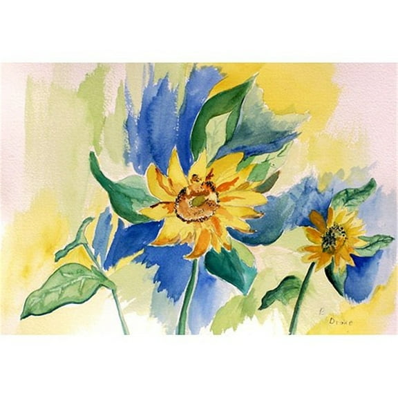 Betsy Drake DM200 18 x 26 in. Sunflower Door Mat