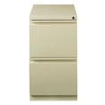 thumbnail image 4 of Hirsh 20" Deep Mobile Pedestal File Cabinet 2 Drawer File-File, Letter Width, Putty, 4 of 8