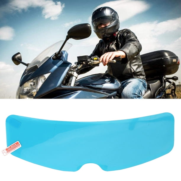 Patch de Visor del Casco, Universal Pet+Nano Coating Motocicleta Película de Lluvia del Casco antidivuelve para la Mayoría de los Cascos