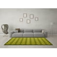 thumbnail image 3 of Ahgly Company Machine Washable Indoor Rectangle Abstract Yellow Contemporary Area Rugs, 6' x 9', 3 of 4