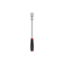 TEKTON 3/8 Inch Drive x 12 Inch Flex Head Non-Quick-Release Comfort Grip Long Ratchet | SRH22112