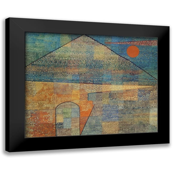 Klee, Paul 14x12 Black Modern Framed Museum Art Print Titled - Ad Parnassum 1932