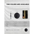 thumbnail image 3 of Compact Magnifying Mirror Bulk, Set of 12 Round Double-Sided 1X/10X Magnification PU Leather 2.8"(Black), 3 of 6