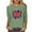 Green#4th of july tanktop, variant on LMKIHUSA American Flag Shirts for Women 4th of July 3/4 Length Sleeve Crew Neck Pullover Blouses Usa Flag Print Tees Casual Dressy Summer 2025 Vacation Tunic Tops Green,XXL