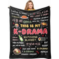 Korean Drama Gifts, Kpop/Kdrama Merch, K Drama/K Pop Gifts for Women Teen Girl, Korean Kdrama Gift Blanket 50"X60"