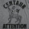 thumbnail image 2 of Mens Centaur Of Attention T Shirt Funny Half Man Horse Word Play Joke Tee for Guys Graphic Tees, 2 of 7