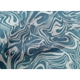 thumbnail image 5 of oneOone Cotton Cambric Teal Blue Fabric Abstract Marble Diy Clothing Quilting Fabric Print Fabric By Yard 56 Inch Wide, 5 of 6