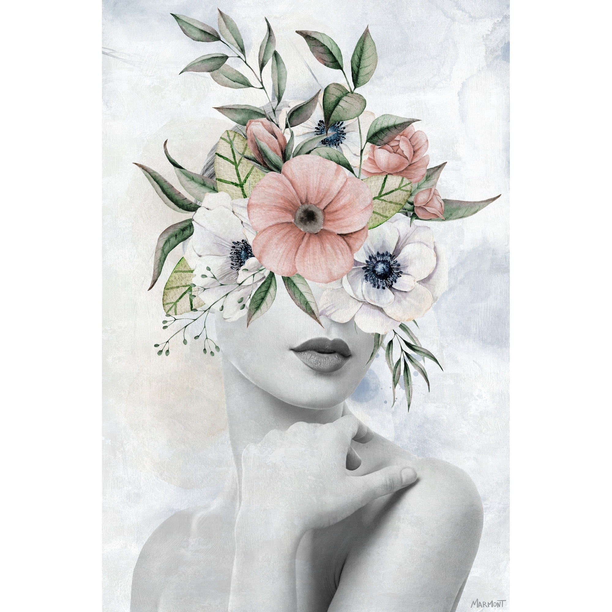 Beauty Beyond 8 in x 12 in Painting Canvas Art Print, by Marmont Hill