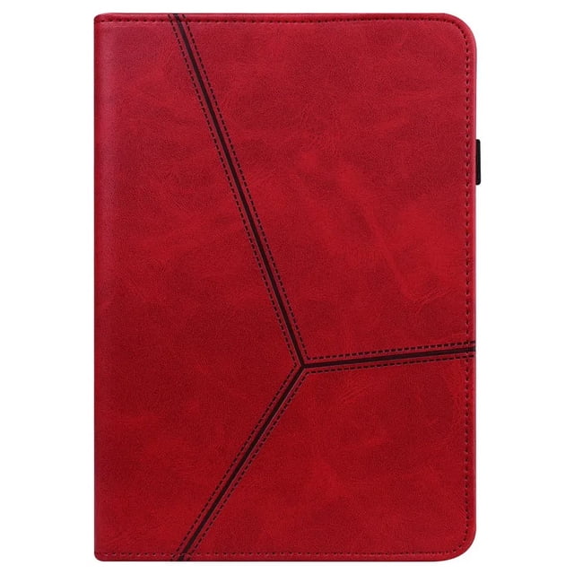 Étui pour Tablette Samsung Tab A9 Plus A8 A7 S6 Lite, Étui Portefeuille en Cuir à Rabat pour Galaxy Tab S9 FE S8 S7, Étui T870 T500 T220 Rouge Tab S7 (11 Pouces)