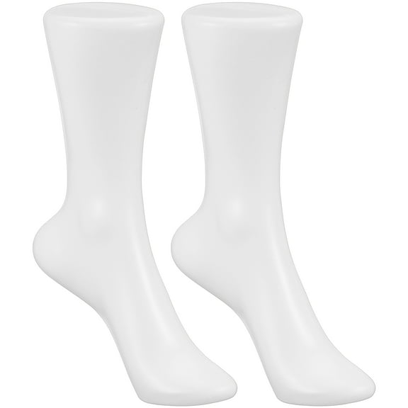 FRCOLOR Sock Model Foot Mannequin Plastic Display Footwear Products Events 2Pcs