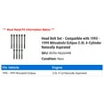 thumbnail image 2 of Head Bolt Set - Compatible with 1995 - 1999 Mitsubishi Eclipse 2.0L 4-Cylinder Naturally Aspirated 1996 1997 1998, 2 of 2