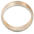thumbnail image 2 of Pompeii Mens Plain Wedding Band 14K Gold Two Tone Comfort Fit (,), 2 of 2