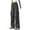 Grey, variant on Plus Size Pants Women Summer Cargo Trousers High Waist Quick Dry Casual Wide Leg Lightweight Breathable for Work Black L