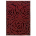 thumbnail image 2 of Linon Milan Area Rug - Garnet / Black, 2 of 4