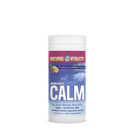 Natural Vitality Calm Magnesium Powder, Raspberry (Best Time Of Day To Take Magnesium Supplement)