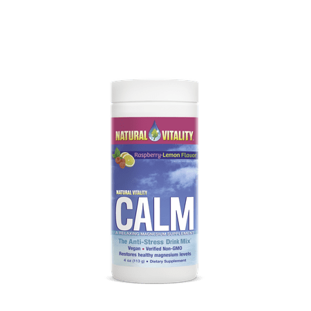 - Natural Vitality Calm Magnesium Powder, Raspberry Lemon,4oz
