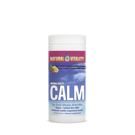 Natural Vitality Calm Magnesium Powder, Raspberry (Best Magnesium To Take For Anxiety)