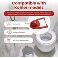 thumbnail image 2 of Charnière de Remplacement pour Flapper de Toilette Compatible avec les Modèles Kohler - Flapper de Réservoir de Toilette Compatible avec les Modèles Kohler Y Compris San Raphael & Rosario - Solution pour Fuites et Déchets d'Eau, 2 of 5