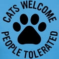 thumbnail image 3 of CafePress - Cats Welcome People Tolera Women's Classic T Shirt - Women's Traditional Fit Dark T-Shirt, 3 of 4