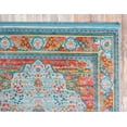 thumbnail image 5 of Unique Loom Baracoa Collection Area Rug - Malecon (4' 3" x 6' 1" Rectangle Light Blue/Orange), 5 of 7