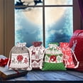 thumbnail image 4 of SUNSIOM Christmas Candy Bag Set Hanging Drawstring Gift Bags Treat Bags with Rope and Tag/Stickers, 4 of 6