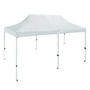 ALEKO 10 x 20 ft Outdoor Party Waterproof White Gazebo Tent Canopy, White Color