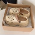 thumbnail image 4 of Sandalias de suela gruesa con agujeros para mujer, zapatos de playa de tendencia, de Eva, cómodos, de verano, de moda, suelas suaves, para exteriores, suela gruesa, 4 of 6