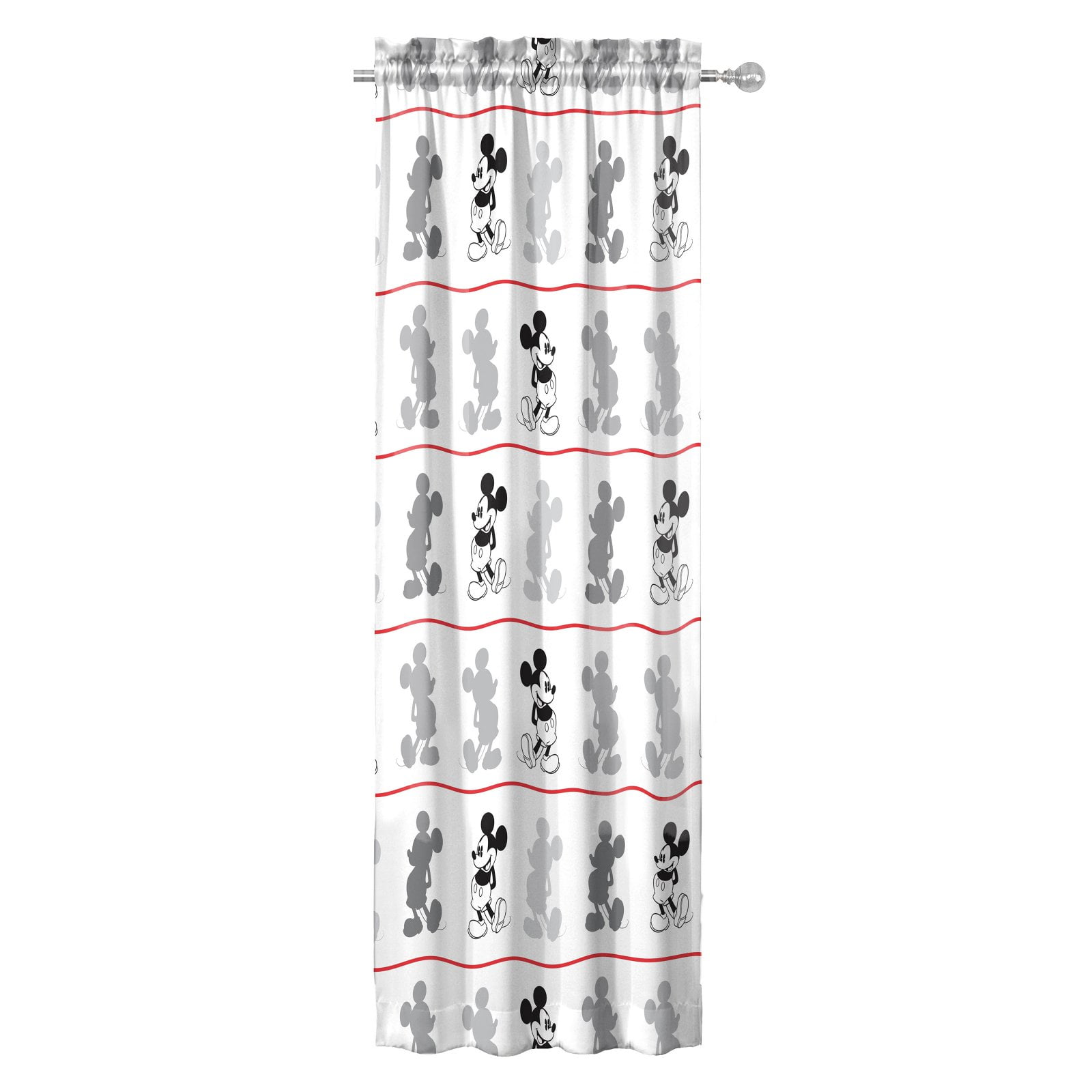 Disney Mickey Mouse Standard Jersey Classic Curtain Set, 2 Panels Included