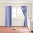 thumbnail image 2 of Mainstays Kids Spring Periwinkle Light Purple Solid Ribbed Corduroy Blackout Rod Pocket with Back Tabs Single Curtain Panel, Set of 1, 38" W x 95" L, 2 of 6