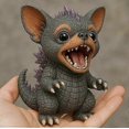 thumbnail image 4 of Chihuahua Statue, Cute Monster Dogs, Unique Dog Statue for Corgi Chihuahua, Novelty Resin Sculpture Decorations, Monster Dog Figurine, for Pet Lovers_, 4 of 4