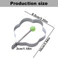thumbnail image 3 of KDFWDM Egg Rings For Frying Eggs - Pancake Egg Molder, Heart Ring Star Shaped Molds Pancake Mold Round Egg Mold - Stainless Steel Ring Egg Fryer Mold, 3 of 5