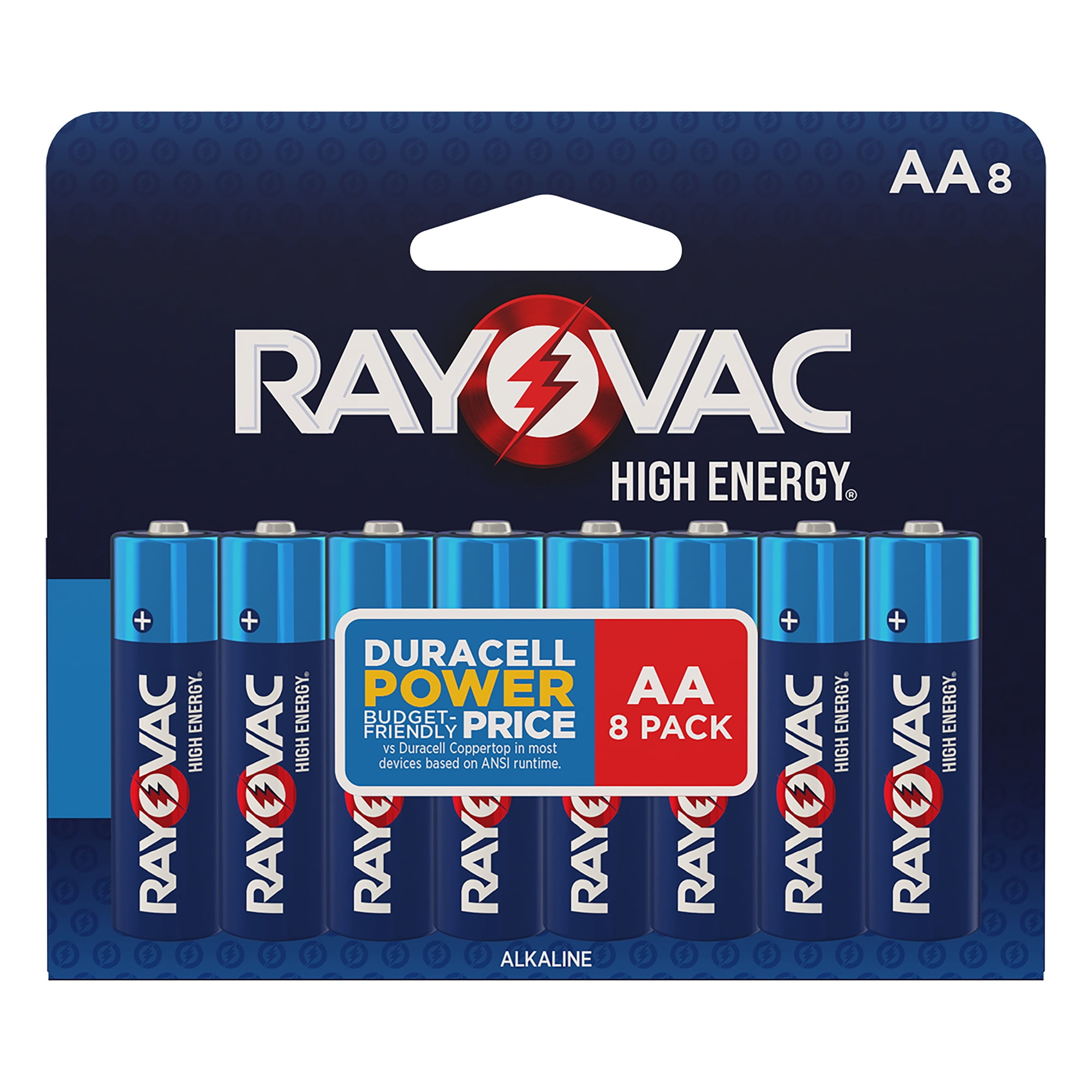 Rayovac High Energy AA Batteries (8 Pack), Double A Batteries