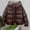 Coffee, variant on Womens Quilted Puffer Jacket Full Zip Hooded Bubble Coats Winter Fall Warm Padded Down Jacket with Pockets