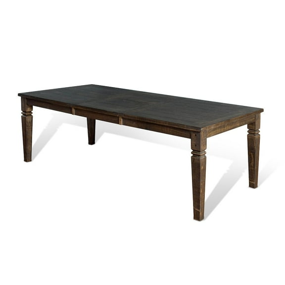Sunny Designs Homestead 90" Wood Extension Dining Table in Tobacco Leaf