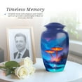 thumbnail image 6 of Mountain Funeral Urns For Human Ashes Adult Man - Small Memorial Urn For Ashes For Women - 1 Large & 4 Keepsake, Blue Cremation Urn For Mom And Dad - Burial Urns For Adult Male - 10 & 3 Inch, 6 of 7