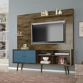 thumbnail image 2 of Manhattan Comfort Liberty 71" Entertainment Center in Brown and Blue, 2 of 9
